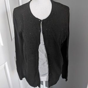 Black Merona Cardigan with Sparkle